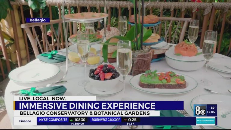 New immersive dining experience in the Bellagio Conservatory and Botanical Gardens