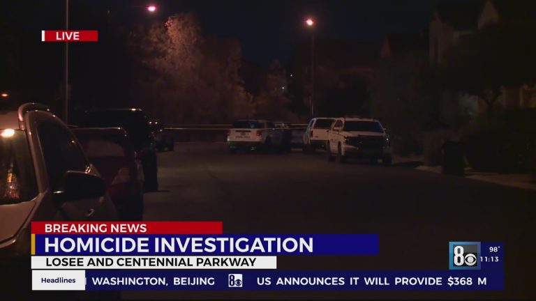 North Las Vegas police investigating homicide