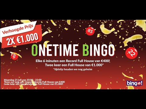 ONETIME BINGO met TheGreatOne & TheTurtle [ LIVE ]