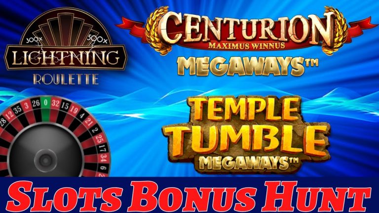 ONLINE SLOTS BONUS HUNT & PUNT – TEMPLE TUMBLE MEGAWAYS, ROYALE WITH CHEESE, LIGHTING ROULETTE