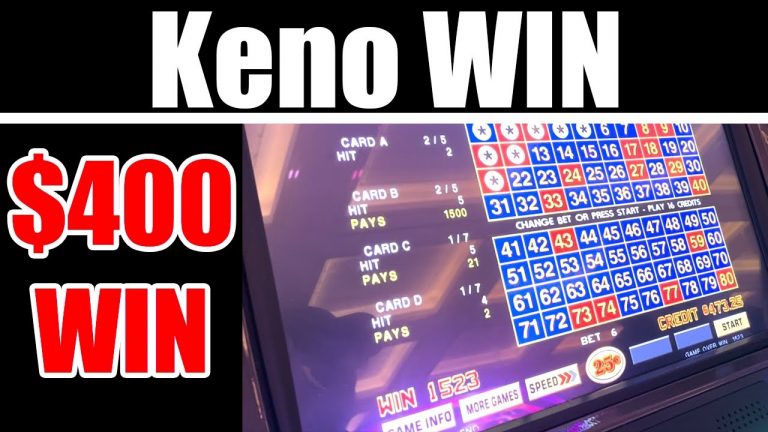 Playing Keno (Big Win)