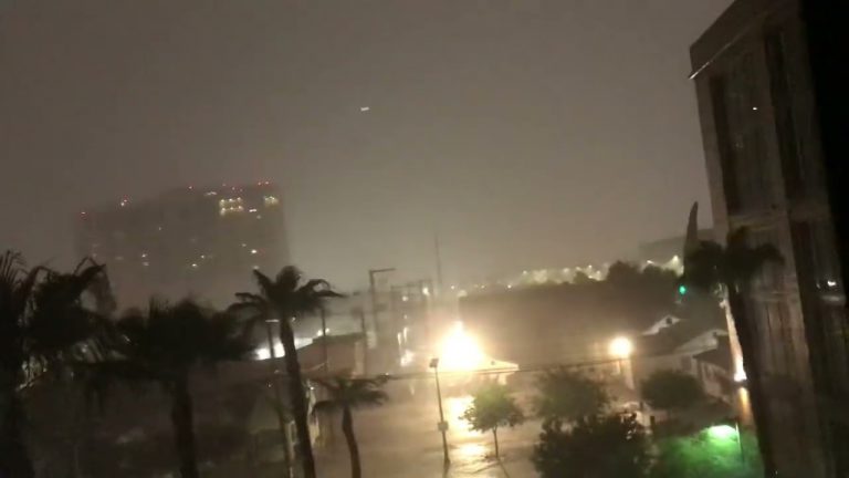 Rainstorm downtown Las Vegas 7/28/22