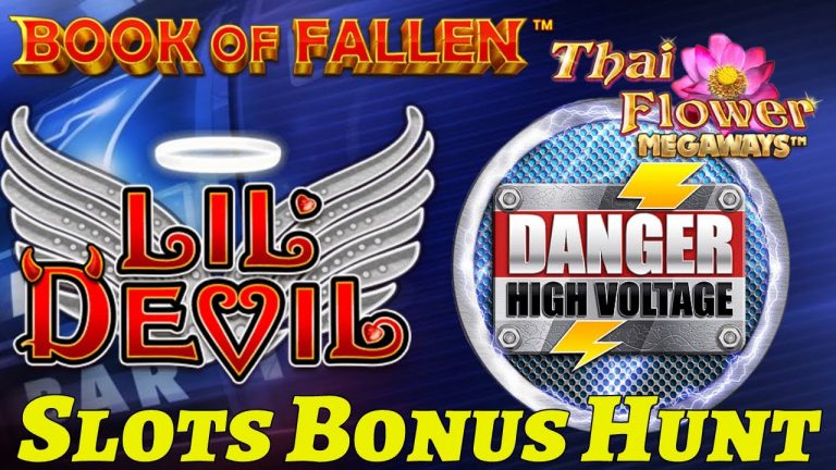 SLOTS BONUS HUNT – DANGER HIGH VOLTAGE. LIL DEVIL, EXTRA JUICY & MORE!