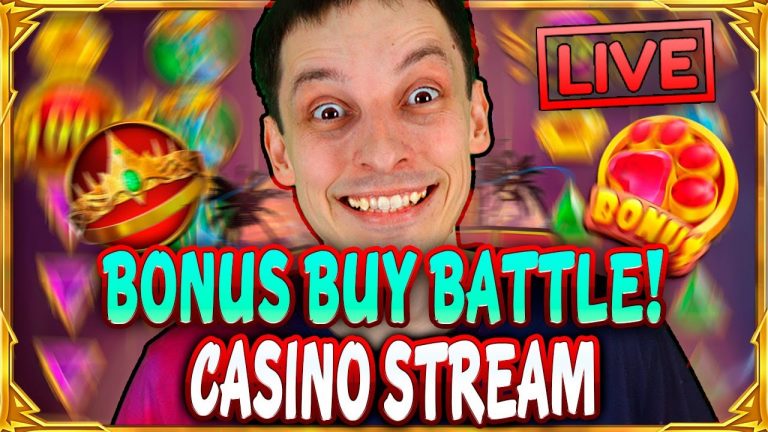 SLOTS LIVE BONUS BUY BATLLE! Casino Stream Big Wins with mrBigSpin