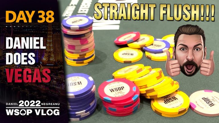 STRAIGHT FLUSH!!! BACK in ACTION – 2022 WSOP Poker Vlog Day 38