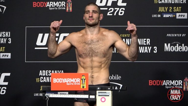 Sean Strickland weighs in after Hard cut ‘F***ing sucks’ | UFC 276 Official Weigh ins