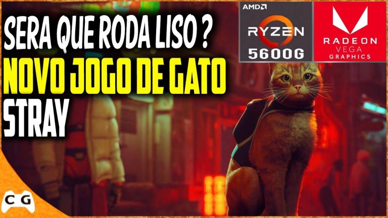 Stray Em PC Sem Placa de Vídeo No Ryzen 5 5600G 16gb de RAM Vega 7 – PC Gamer de Entrada