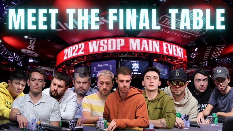 The 2022 World Series of Poker Main Event Final Table Is Set