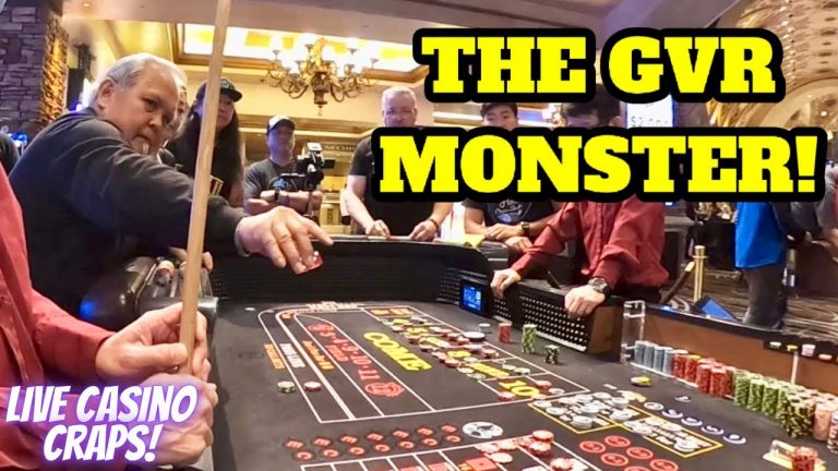 Two Time Golden Arm Craps Player throws a Monster Roll Live with HCS!