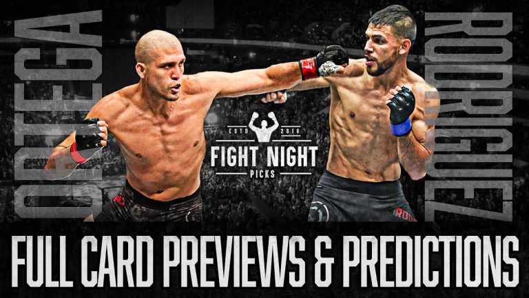 UFC Fight Night: Ortega vs. Rodriguez Full Card Previews & Predictions