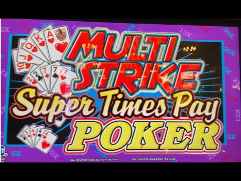 Video Poker: Multi-Strike Super Times Pay Triple Double Bonus Poker Session