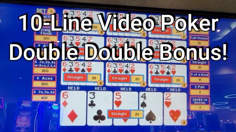 Video Poker Session – 10 Line Double Double Bonus!