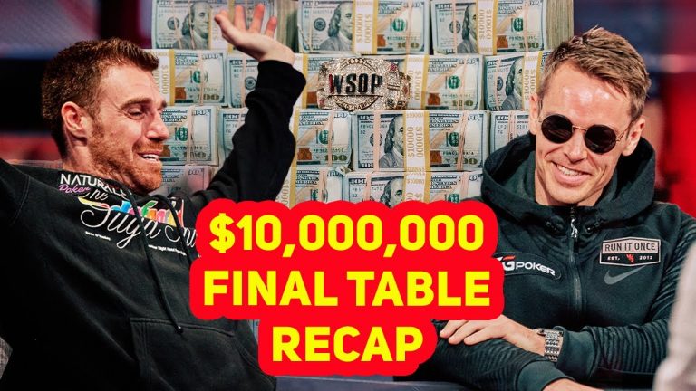 WSOP Main Event Final Table VLOG: Celebrations & Heart Break with $10,000,000 On the Line!