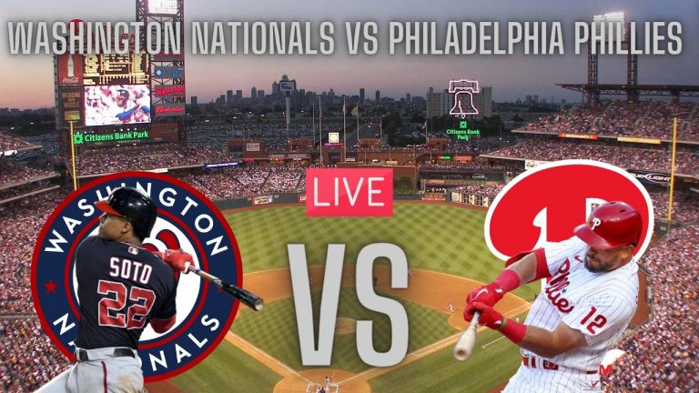 Washington Nationals Vs Philadelphia Phillies | Live Play By Play