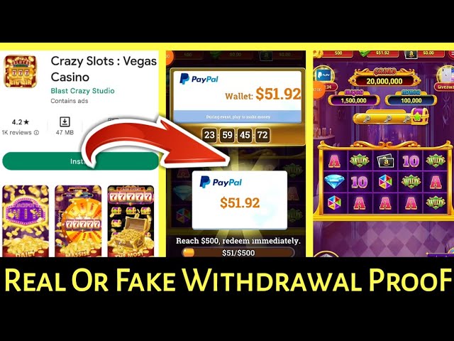 crazy slots vegas casino paypal cashout| crazy slots vegas casino real or fake|