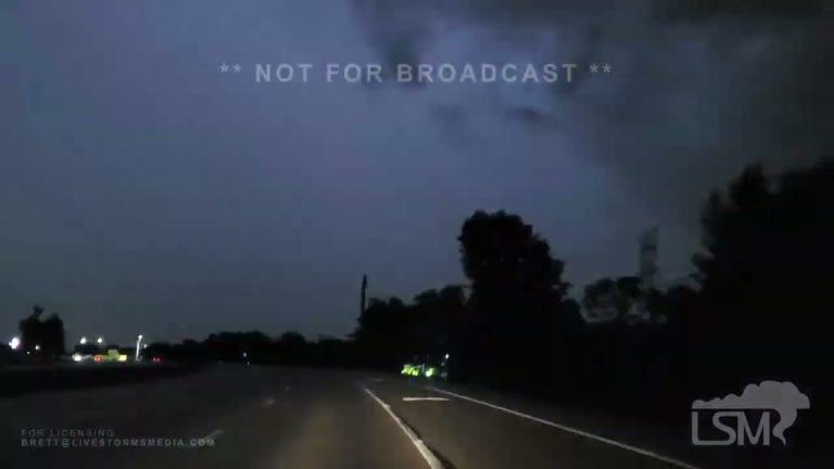 08-09-2022 Lexington, KY – Severe Thunderstorm Lighting Show Over Bluegrass