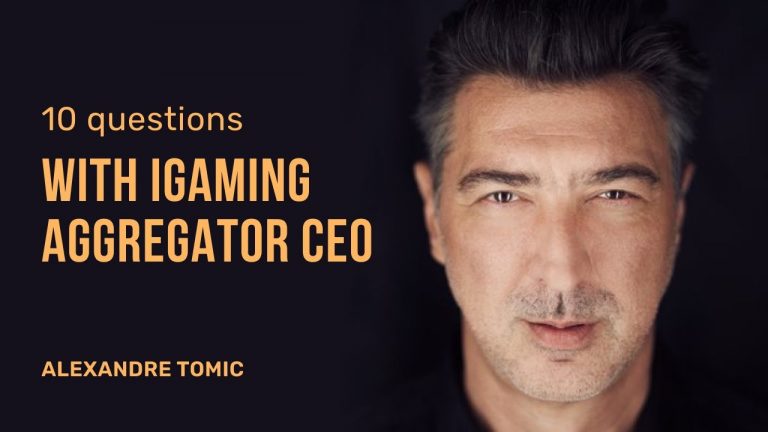 10 questions with iGaming aggregator CEO | Alexandre Tomic | Founder and CEO of Alea | GBC-Time