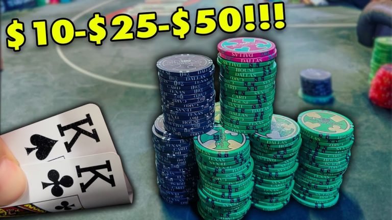 $10,200 dollar ALL IN POT with Kings in a MASSIVE poker game!!! // Poker Vlog #133