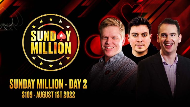 $109 SUNDAY MILLION – DAY 2 James, Nick & Spraggy PokerStars