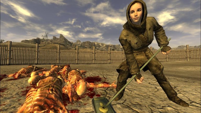 30 Feral Ghouls vs Veronica | Fallout New Vegas npc battle