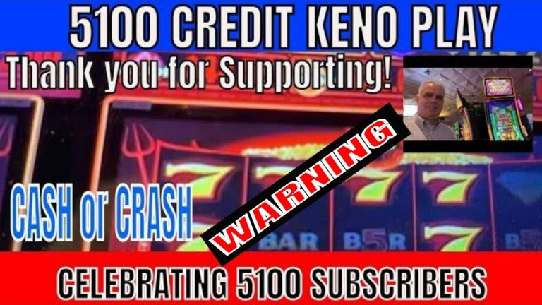 5100 Subscribers – CELEBRATING w/ 5100 CREDITS Keno Play – CLEOPATRA CAVEMAN 4 CARD Las Vegas CASINO