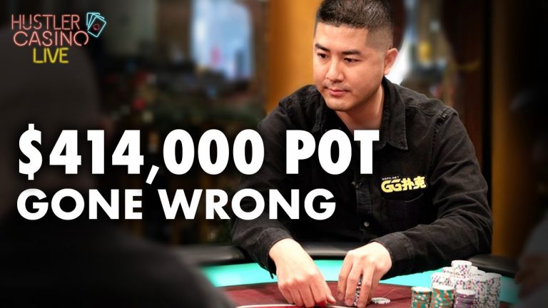 Andy Stacks $414,000 Pot Gone Wrong – Hustler Casino Live