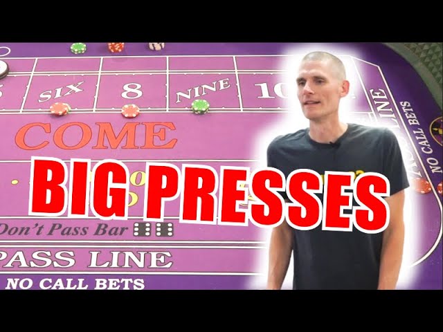 BIG PRESSES 30 Roll Craps Challenge – WIN BIG or BUST #191