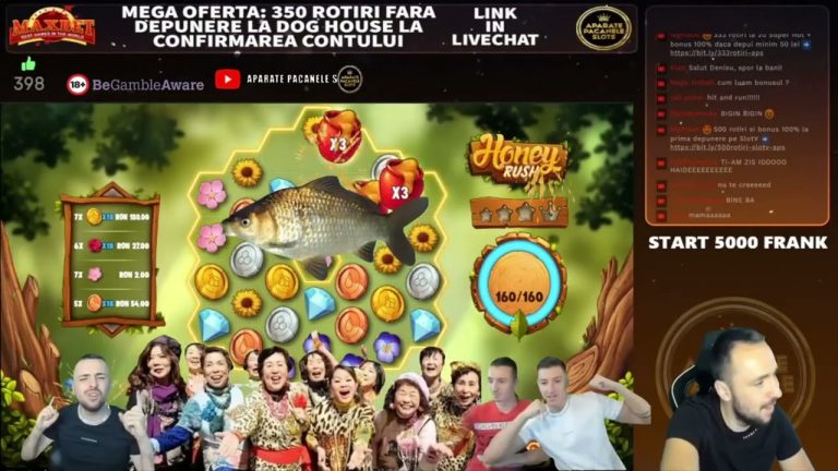 BIG WIN DE SENZATIE LA HONEY RUSH! #Aparate #Pacanele #Slots #bigwin #live