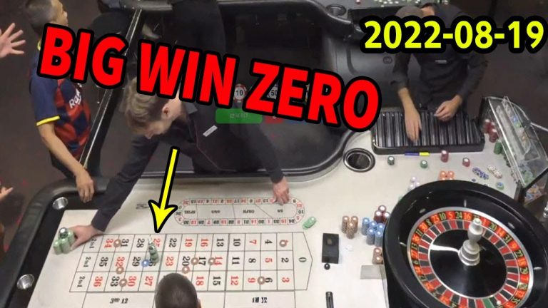 BIG WIN ROULETTE TABLE IN CASINO REAL Lots of betting 2022-08-19