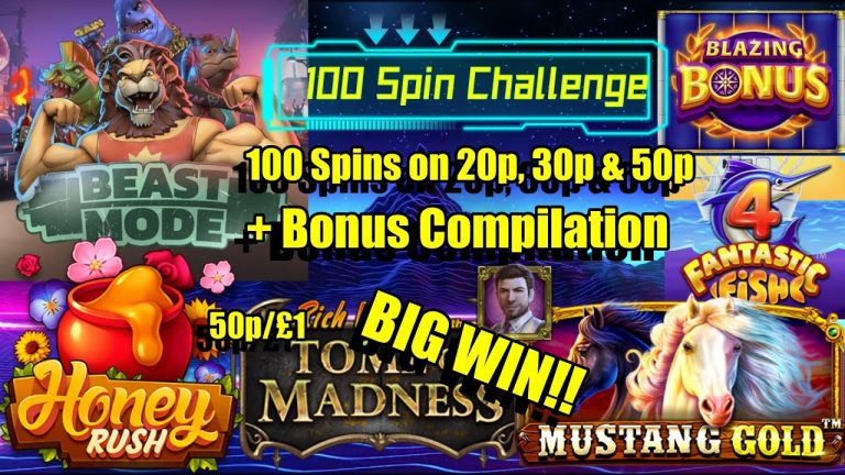 Beast Mode 100 Spins on 20p, 30p & 50p + Bonus Compilation + Community BIG WINS!!