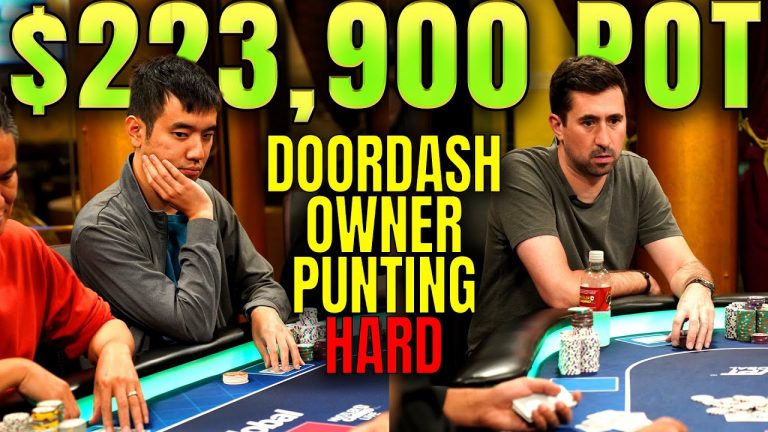 Billionare Goes NUTS in $224,000 Pot! Stanley Tang is FEARLESS!!