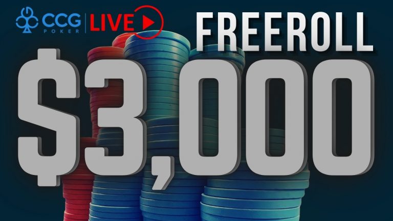 CCG Poker LIVE: $3,000 Freeroll ~ July Qualifiers