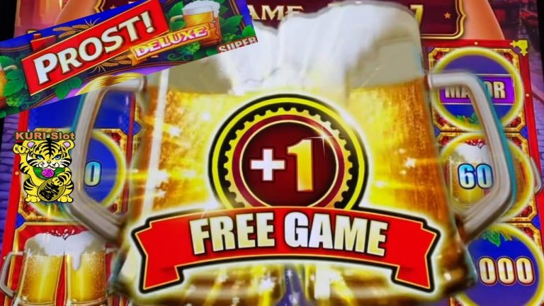 CHEERS TO BIG WIN !PROST ! DELUXE (Aristocrat) Slot $450.00 FREE PLAT AT VEGAS ! Part 2Palms LV