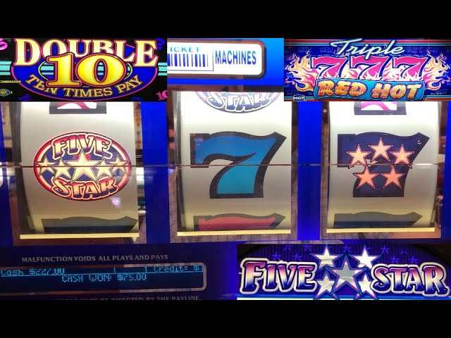 CLASSIC OLD SCHOOL CASINO SLOTS: DOUBLE 10 TIMES PAY + TRIPLE RED HOT 777 + FIVE STAR SLOT PLAY!