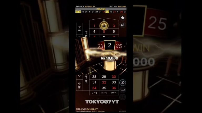 Casino lighting roulette 500X Win online earning game real game 10000 Win #casino #earning #viral