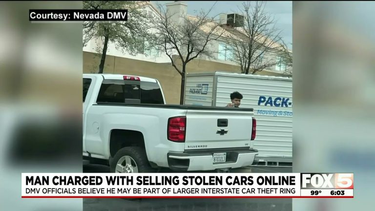 DMV officers in Las Vegas arrest man accused of selling stolen cars online