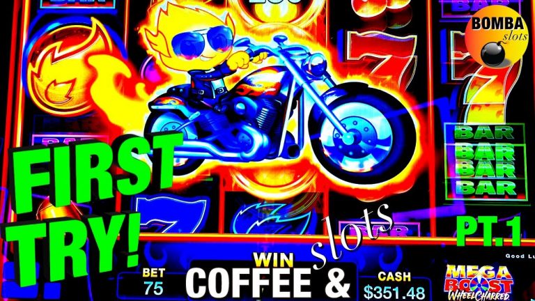 FIRST TRY! Pt. 1 New Game Mega Boost ~ Wheel Charred Coffee & Slots at The Cosmo Casino Las Vegas