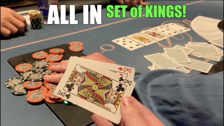 Flopping Top Set w KINGS!! We Overbet Shove River For Revenge! It Gets Crazier!… Poker Vlog Ep 222