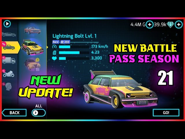 GANGSTAR VEGAS: NEW BATTLE PASS SEASON -21 LIGHTING STRIKE & NEW UPDATE 5.7.0M | HIFLYER & ALL ITEMS