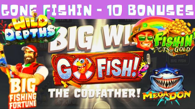 GONE FISHIN – 10 FISHING BASED BONUSES INC. BIG BASS SPLASH, FISH PARTY, MEGA DON + MORE !!!