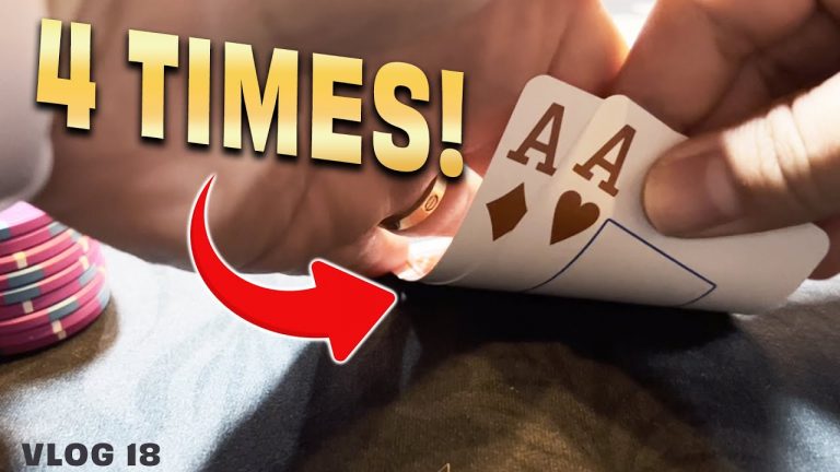 Getting ACES Four Times & So Much ACTION! Poker Vlog 18