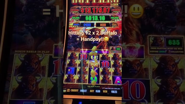 Great WIN!! Buffalo links time!!#shorts #slots #casino