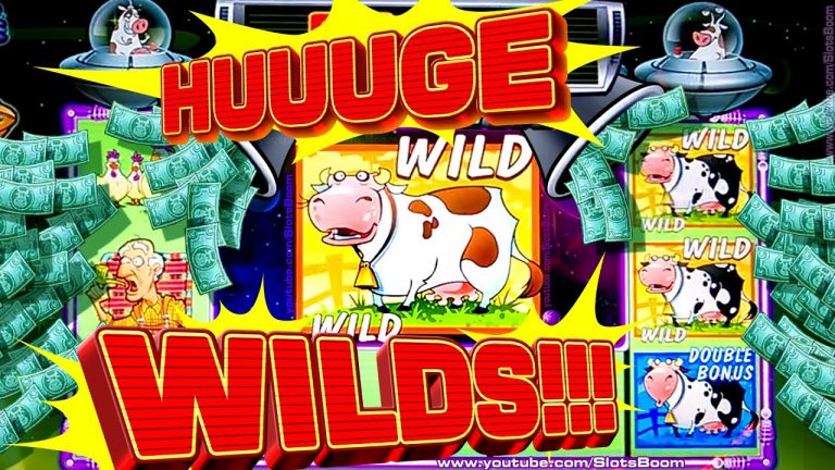 HUUUGE WILD BONUS!!! Invaders Attack from the Planet Moolah – CASINO VIDEO SLOTS – YAAMAVA