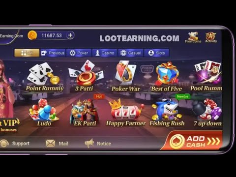 Happy Ace casino earning in kannada Ludo earning video