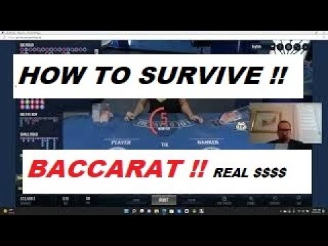 How to SURVIVE !! BACCARAT !! Live Play Real $$$ BY Gambling Chi 8/25/22