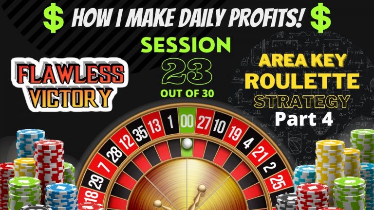 How to make money online: Roulette Strategies Session 23 (A Flawless Victory)