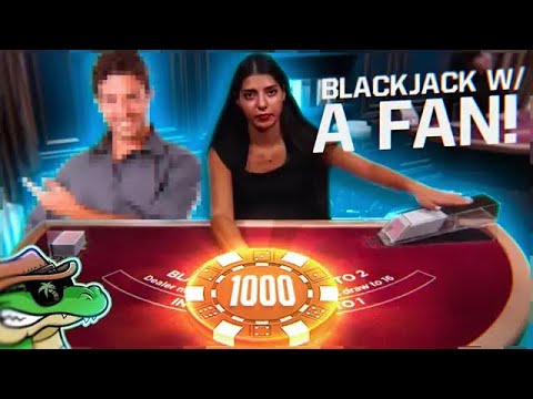 I GAVE MY FAN A JOB! – Blackjack with a Fan #2