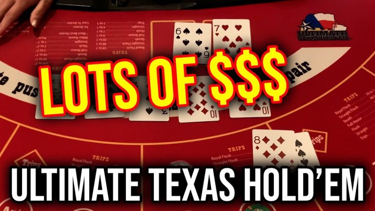 INSANE MAX BET HANDS!!! LIVE ULTIMATE TEXAS HOLDEM!!! August 21st 2022