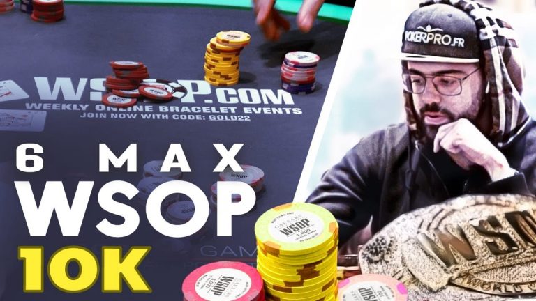 Je floppe une quinte max sur le WSOP $10,000 6-max