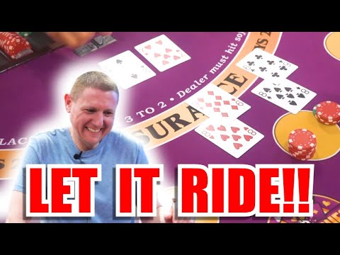 LET IT RIDE!! 10 Minute Blackjack Challenge – WIN BIG or BUST #143